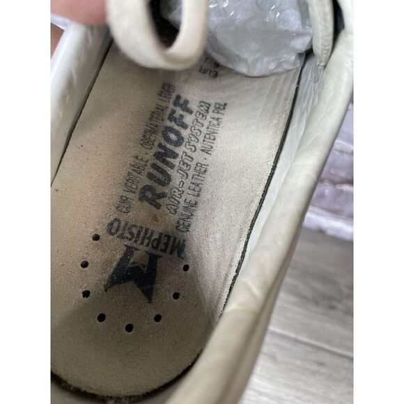 Mephisto RunOff Air Bag System White Leather Lace Up Shoes Women’s Sz 9M US/40EU - Picture 10 of 16